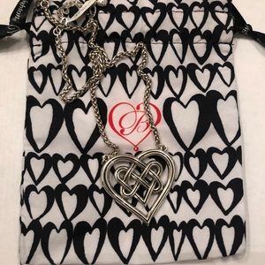 NWT Brighton Interlok Crossing Hearts necklace, earrings, bracelet and keychain